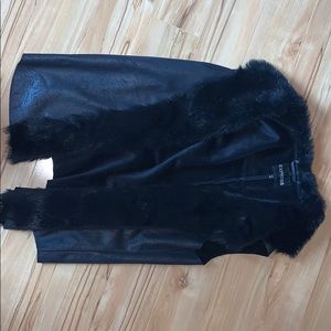 Black Fur Vest